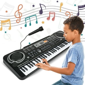 Freecat Electronic Piano Keyboard for Kids, 61 Key Beginner Electric Piano for Gift with Microphone,Digital Music Piano for Kids Ages 5-12. Freecat