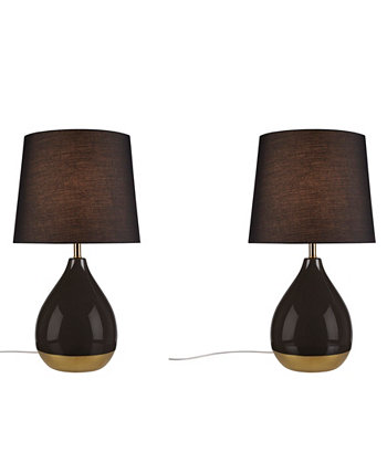 2-Tone Ceramic Table Lamp Set of 2 510 Design