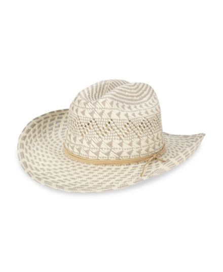 плетеная ковбойская шляпа San Diego Hat Company
