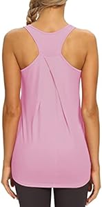 Женская Майка Mippo Mippo Womens Long Workout Tops Racerback Athletic Yoga Gym Tank Top Sports Tennis Shirt Mippo