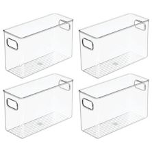 Mdesign Plastic Breast Milk Storage Container With Handles - 4 Pack MDesign