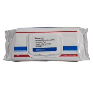 Cardinal Health Wings Personal Cleansing Wipe 8.6 X 11.8 Inch 5199S, 12 Pack 576 Wipes Cardinal Health