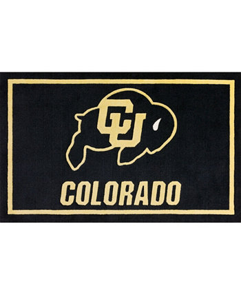 Colorado Colco Черный коврик размером 1 фут 8 x 2 фута 6 дюймов Luxury Sports Rugs