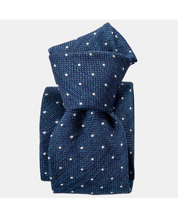 Mattei - Мужской шелковый галстук-гренадин - синий Elizabetta