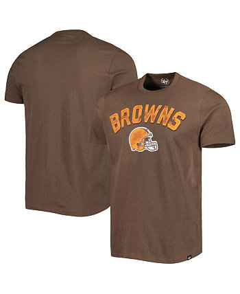Мужская коричневая футболка Cleveland Browns All Arch Franklin '47 Brand