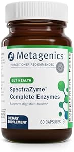 Metagenics SpectraZyme Complete Enzyme Complex - Digestive Enzymes Supplement - Digestive Health for Men & Women* - Non-GMO - 60 Capsules Metagenics