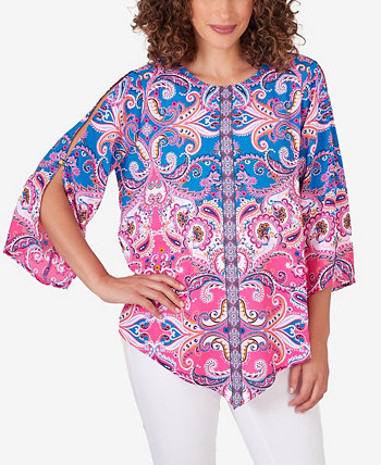 Petite Woven Paisley Top Ruby Rd.