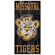 Настенный знак с логотипом команды Missouri Tigers Heritage Fan Creations