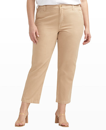 Plus Size Chino Tailored Cropped Pants JAG