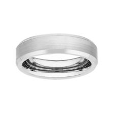 Мужское обручальное кольцо Lovemark из вольфрама 6 мм со скошенной кромкой Lovemark