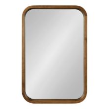 Kate and Laurel Hutton Rounded Corners Wall Mirror Kate and Laurel