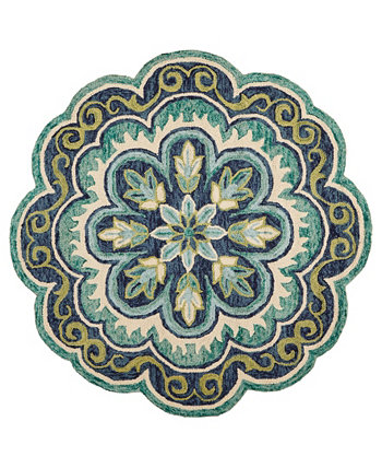 Radiance RDC54076 5'x5' Round Area Rug LR Home