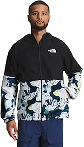 Мужская куртка с капюшоном Printed Flyweight Hoodie 2.0 из 100% полиэстера, Черный/Синий The North Face