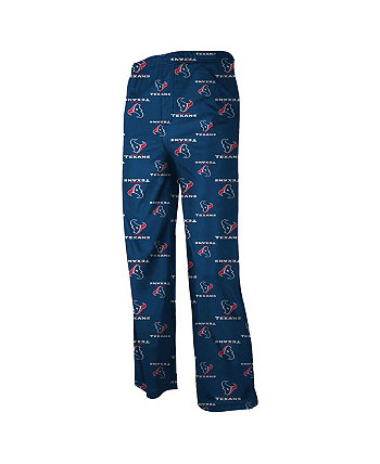 Preschool Boys and Girls Houston Texans Allover Logo Navy Blue Pajama Pants Outerstuff