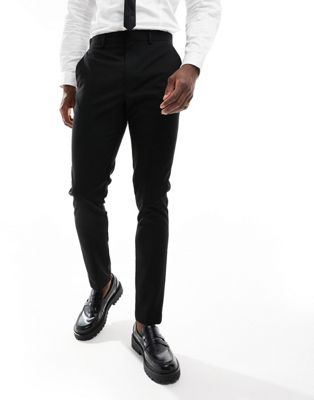 ASOS DESIGN new skinny suit pants in black ASOS DESIGN