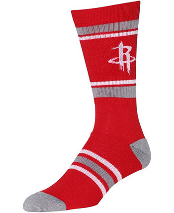 Мужские красные носки с круглым вырезом в полоску Houston Rockets PKWY