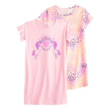 Комплект из 2 ночных рубашек с короткими рукавами Cuddl Duds® для девочек 4–12 лет Cuddl Duds