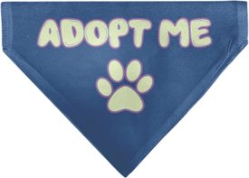 Buckle-Down Adopt Me Text & Paw Dog Bandana Buckle-Down