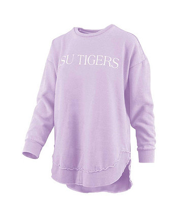 Женский фиолетовый потертый пуловер-пончо LSU Tigers Seaside Springtime в винтажном стиле, толстовка Pressbox