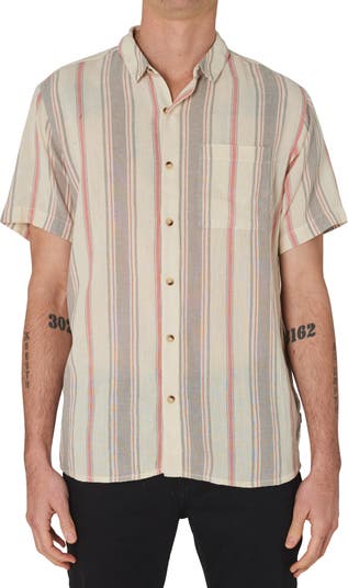 Рубашка с короткими рукавами и пуговицами в полоску ROLLA'S Bon Smoke ROLLA’S