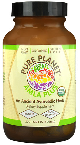 Organic Amla Plus™ -- 500 mg - 200 Tablets (Таблетки) Pure Planet