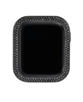 Women's Black Alloy Protective Case with Black Crystals designed for 44mm Apple Watch® Anne Klein