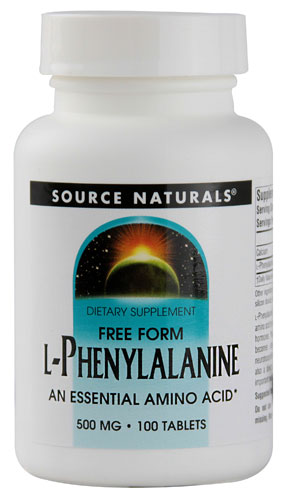 L-Фенилаланин Свободной Формы - 100 таблеток - Source Naturals Source Naturals