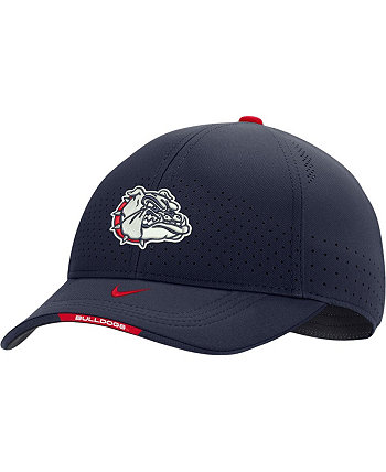 Мужская темно-синяя кепка Gonzaga Bulldogs 2022 Sideline Classic99 Swoosh Performance Flex Hat Nike