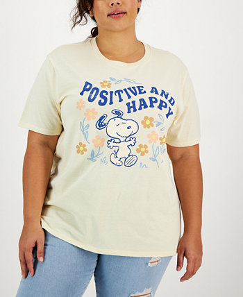 Модная футболка больших размеров с короткими рукавами и надписью Snoopy Love Tribe