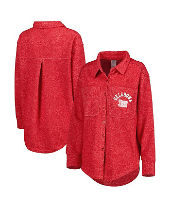 Женская куртка Crimson Oklahoma Sooners Switch It Up Tri-Blend на пуговицах Gameday Couture