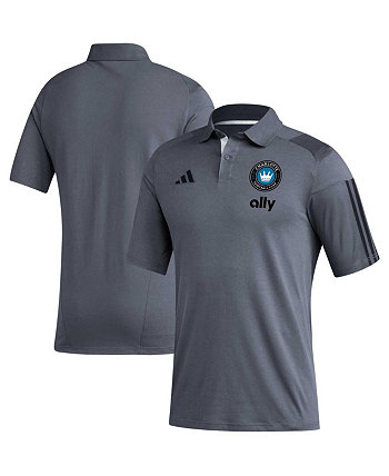 Мужская футболка-поло Charlotte FC 2023 Adidas Adidas