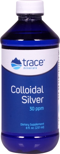 Trace Minerals Research Коллоидное серебро - 30 частей на миллион - 8 жидких унций Trace Minerals ®