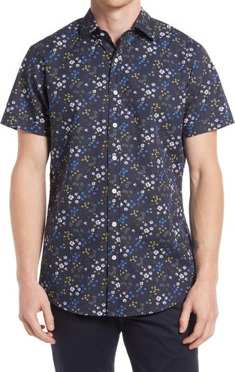 Rodd & Gunn Arrowtown Спортивная рубашка на пуговицах с цветочным принтом и короткими рукавами RODD AND GUNN