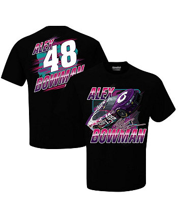 Мужская черная футболка Alex Bowman Blister Hendrick Motorsports Team Collection