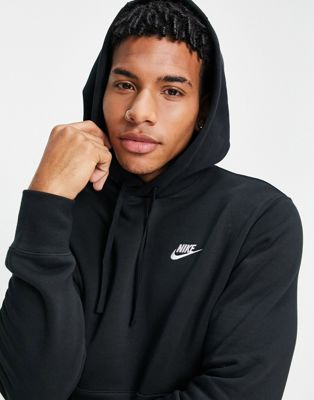 Худи черного цвета из флиса Nike Club Nike