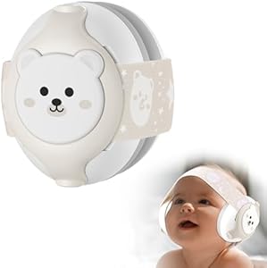 Baby Headphones-Infant Ear Protection for Babies 0-36 Months, 25dB NRR Baby Noise Cancelling Headphones with Little Bear Design,Baby Airplane Essentials for Travel/Improves Sleep/Outdoor YomauiYee