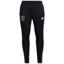 Мужские тренировочные брюки adidas Black Real Salt Lake 2023 On-Field Team Crest AEROREADY Adidas