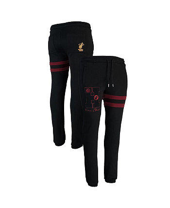 Мужские спортивные штаны NBA x Keizer Clark Black, Red Miami Heat No Caller ID NBA Exclusive Collection