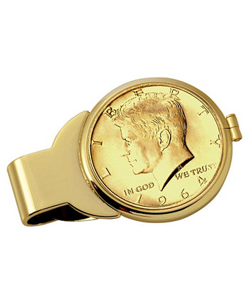 Зажим для денег с золотым слоем JFK 1964 года, первый год выпуска American Coin Treasures