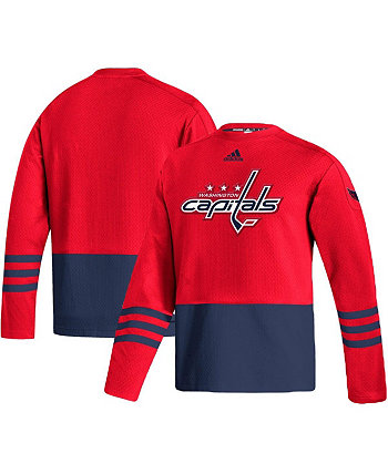 Мужской красный пуловер с логотипом Washington Capitals AEROREADY Adidas