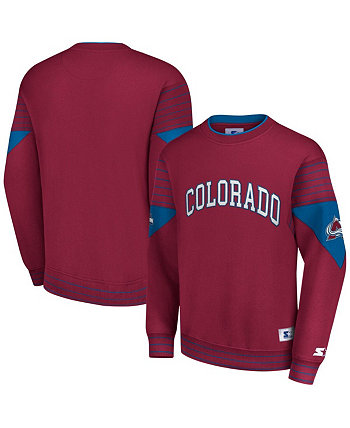 Мужской бордовый пуловер Colorado Avalanche Faceoff свитшот Starter