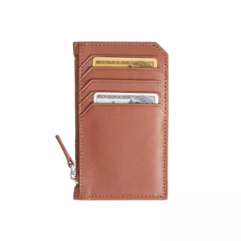 ​Zip Leather Card Wallet ROYCE New York