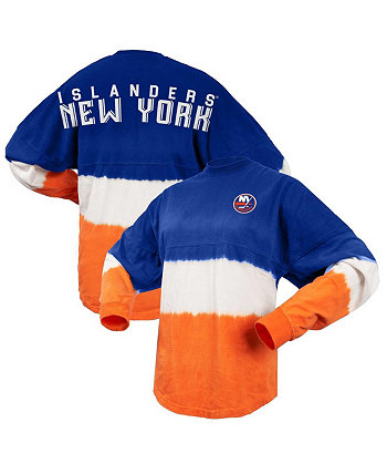 Женская королевская оранжевая футболка с длинным рукавом и омбре New York Islanders Spirit Jersey