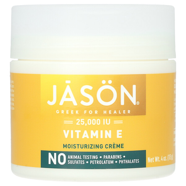 Увлажняющий крем с витамином Е, 25 000 МЕ, 4 унции (113 г) JASON