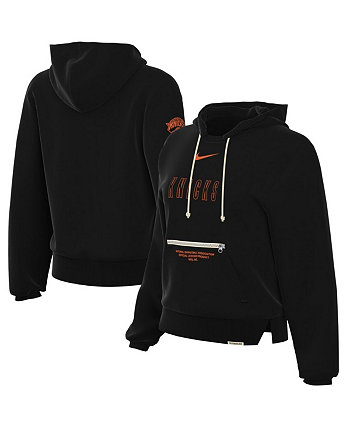 Женский черный пуловер с капюшоном New York Knicks Courtside Standard Issue Performance Nike
