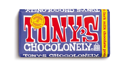 Tony's Chocolonely Батончик из темного молочного шоколада Pretzel Toffee - 6,35 унции Tony's Chocolonely