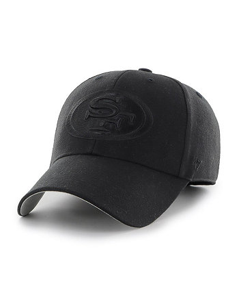 Мужская черная регулируемая кепка San Francisco 49ers в тон MVP '47 Brand