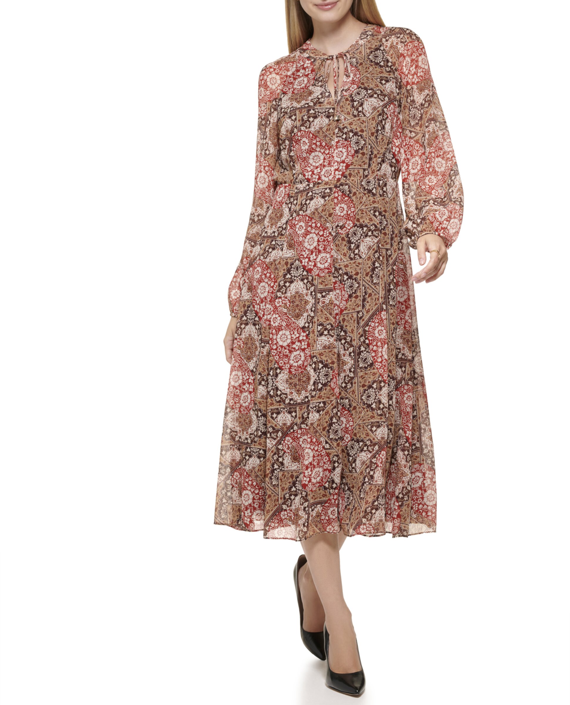 Гобеленовое платье с узором пейсли Tommy Hilfiger