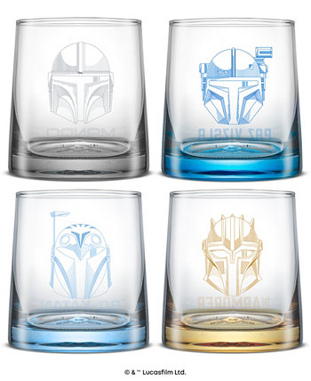 Star Wars The Mandalorians Short Drinking Glasses, Set of 4 JoyJolt