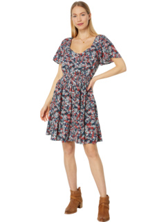 Платье Retro с цветочным принтом и застежкой спереди Wrangler